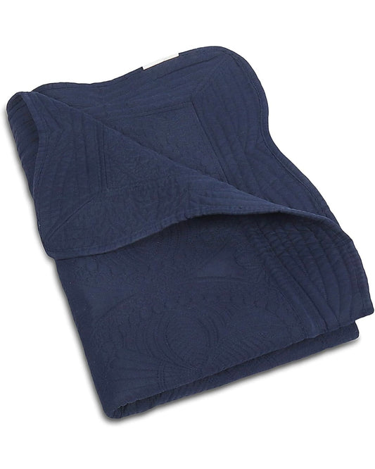 Heirloom Quilted Baby Blanket with Waved Edge